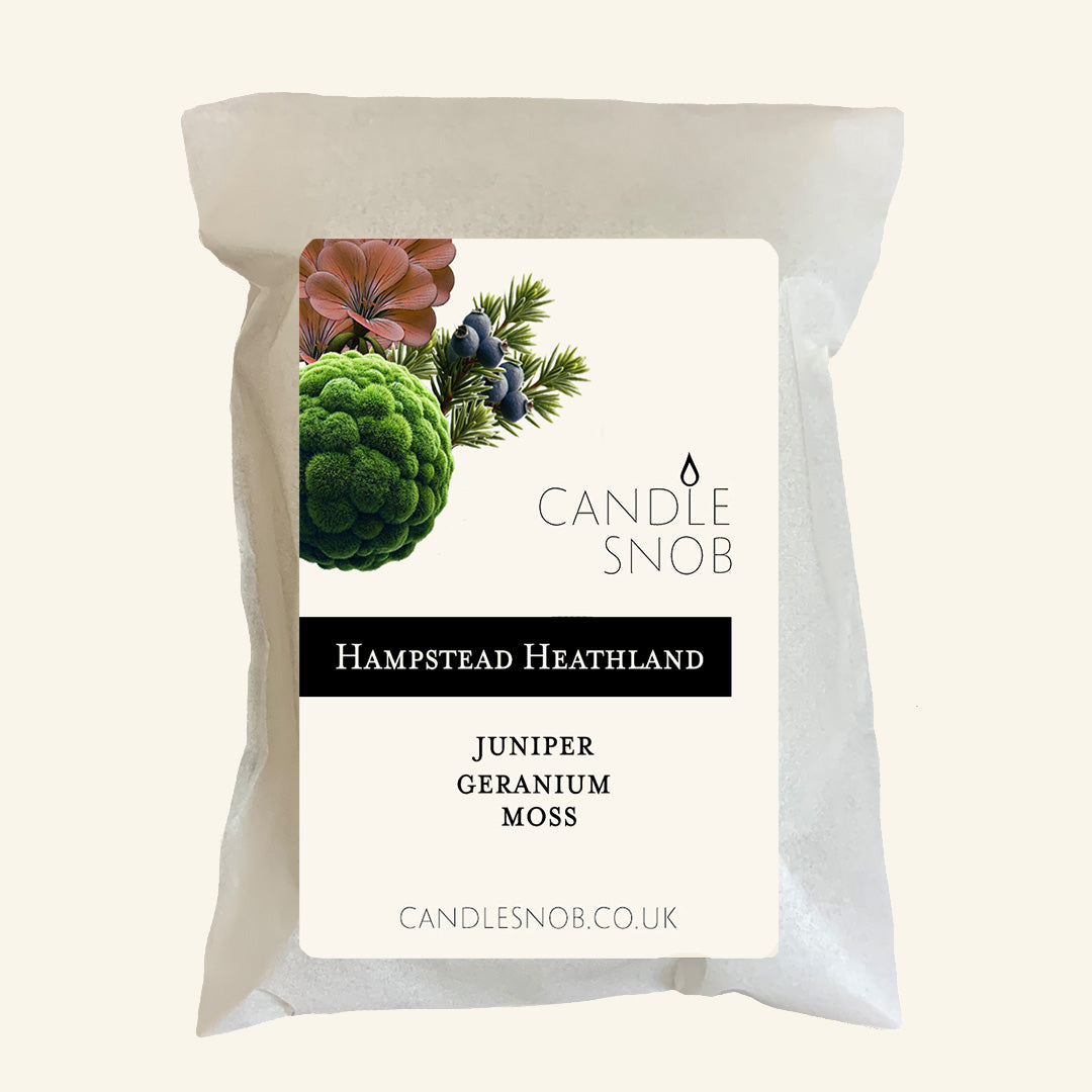 Wax melts by Candle Snob. A blend of juniper, moss and geranium.