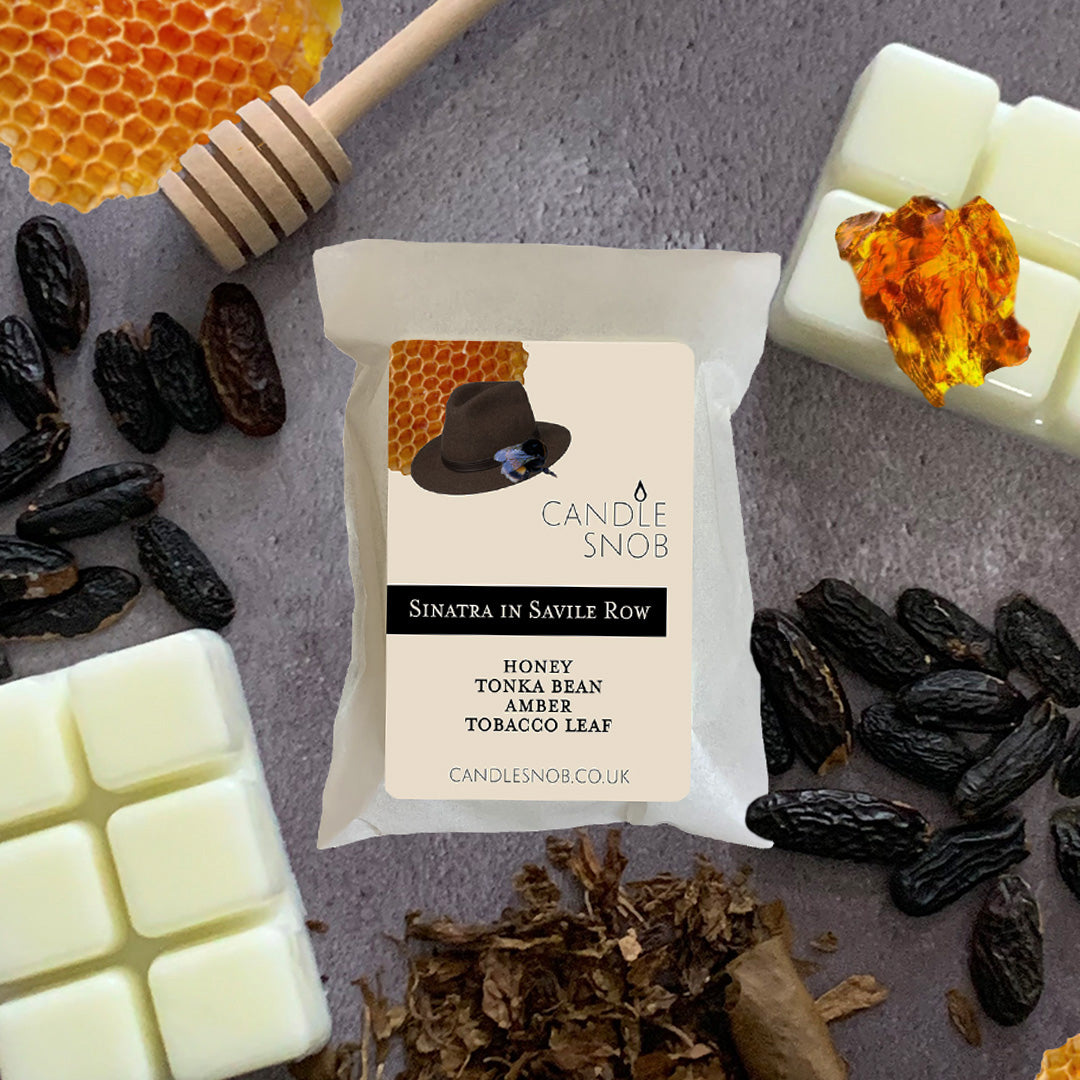 Sinatra in Savile Row - Candle Snob scented wax melts - Honey, Tonka Bean, Amber, Tobacco Leaf