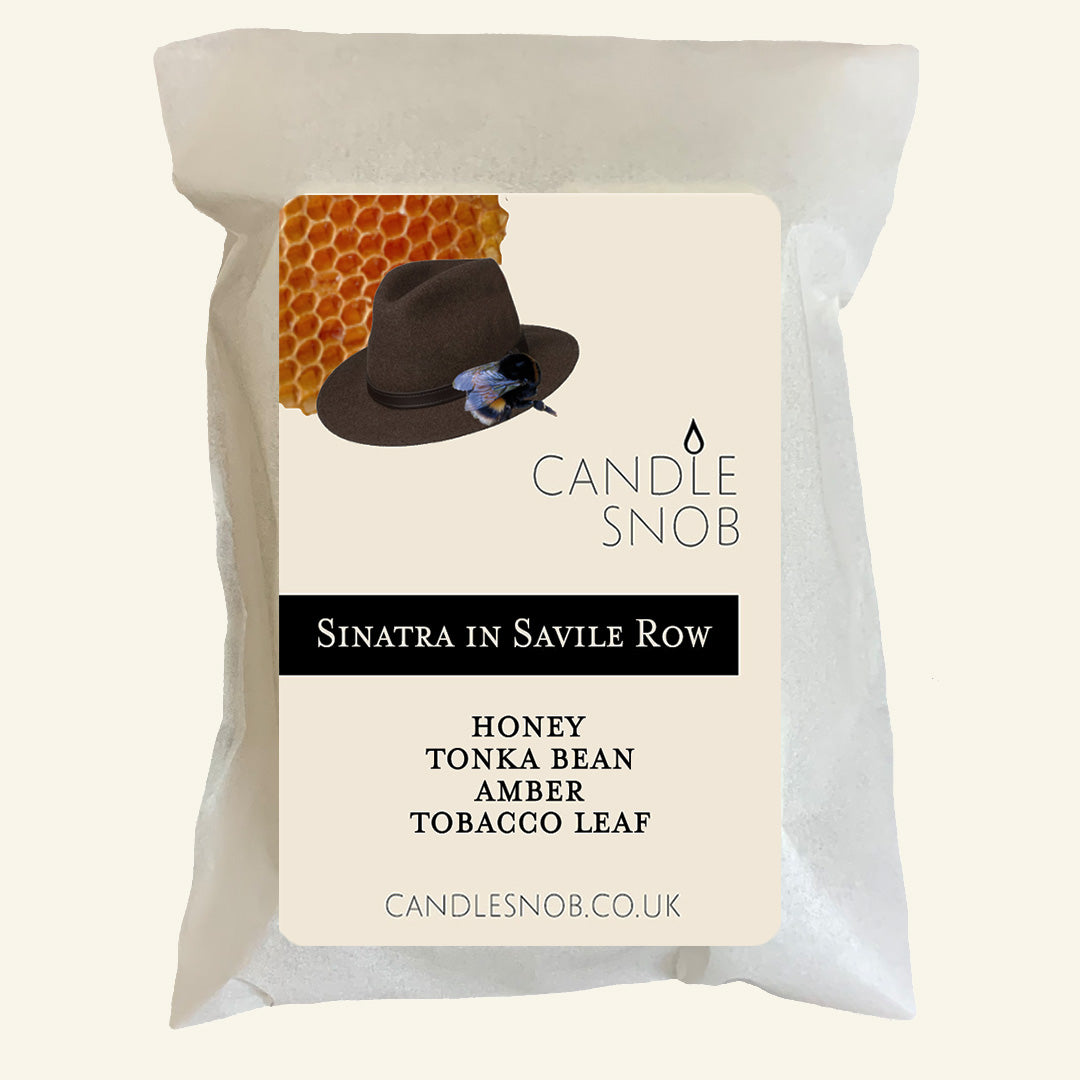 Sinatra in Savile Row - Candle Snob scented wax melts - Honey, Tonka Bean, Amber, Tobacco Leaf
