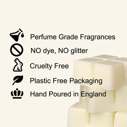 Candle Snob wax melts are cruelty free, no glitter, packaged in a glassine bag