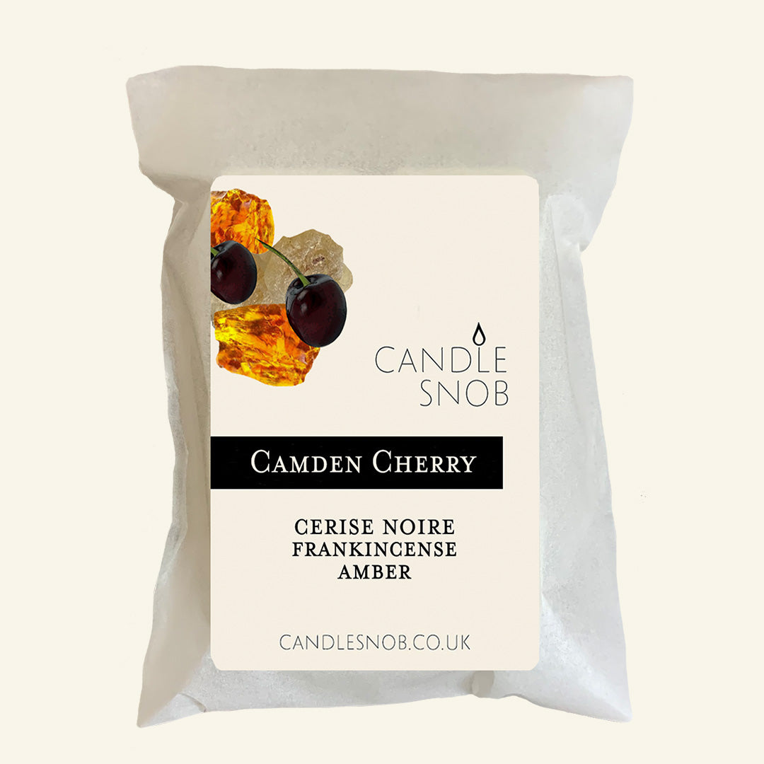 wax melts by Candle Snob | Camden Cherry in glassine bag