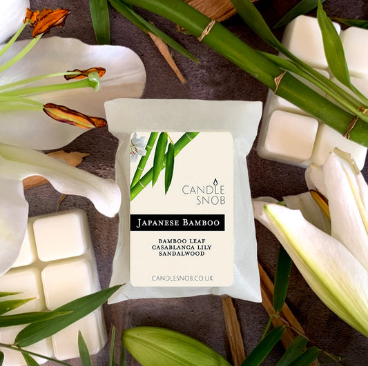 Japanese bamboo - Candle Snob scented wax melts - bamboo leaf - casablanca lily - sandalwood