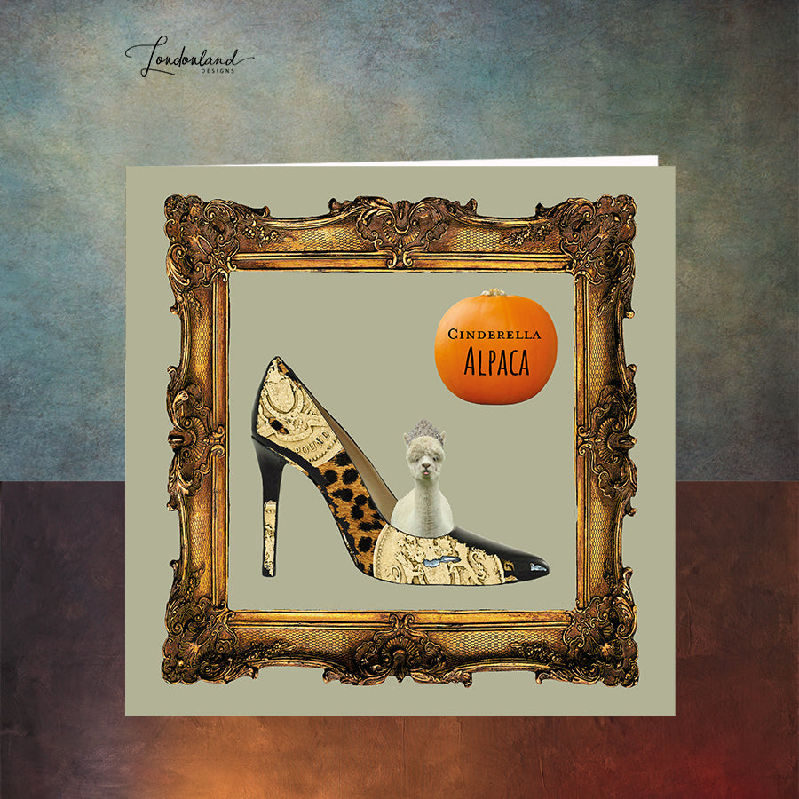 Cinderella Alpaca Greeting Card