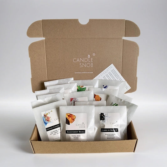 Candle Snob Wax Melt Discovery Box Sample set in Glassine Bags