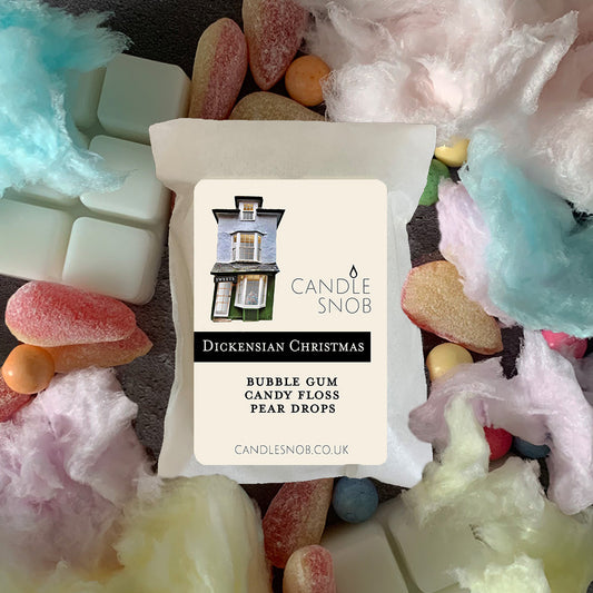 Dickensian Christmas - Candle Snob scented wax melts - bubblegum, candy floss & pear drops