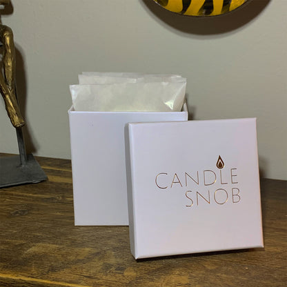 white candle snob empty gift box for wax melts