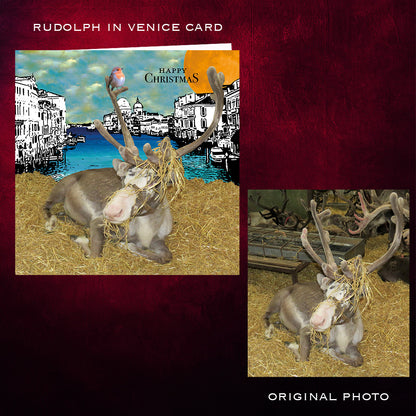 Rudolph in Venice | Christmas Card