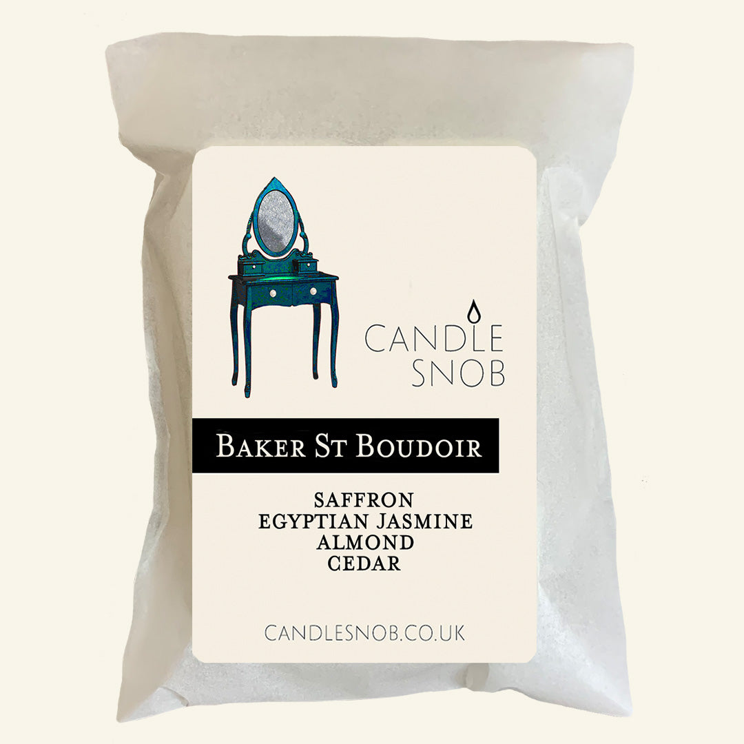 Wax Melts Baker St Boudoir with saffron, amber almond cedar