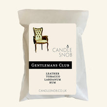 Load image into Gallery viewer, Gentlemans Club - Candle Snob wax melts with leather, labdanum, rum.
