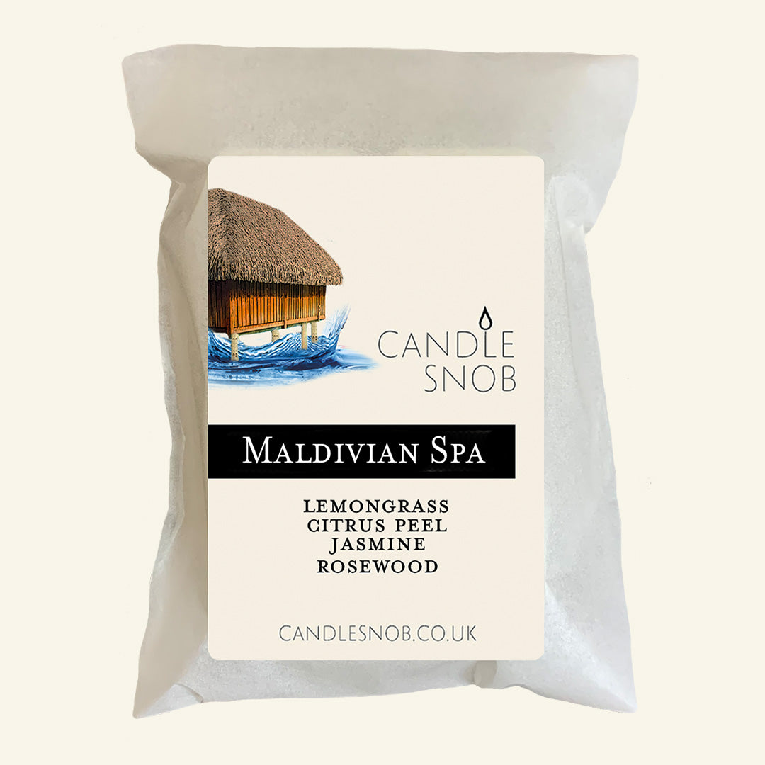 Maldivian Spa - Candle Snob scented wax melts - Lemongrass, Citrus Peel. Jasmine, Rosewood