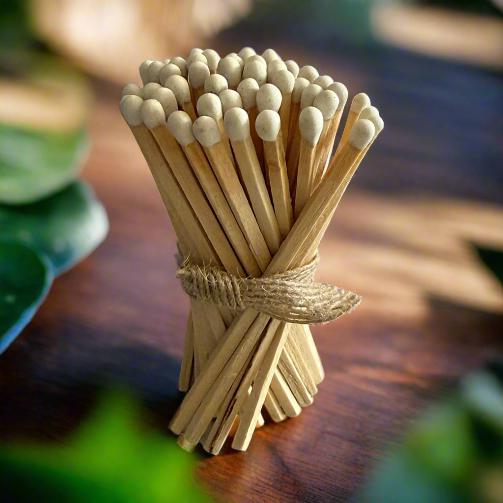 85mm long white tip matches for lighting candles