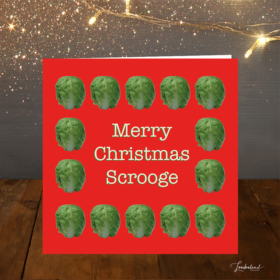 Brussels Scrooge Christmas Card
