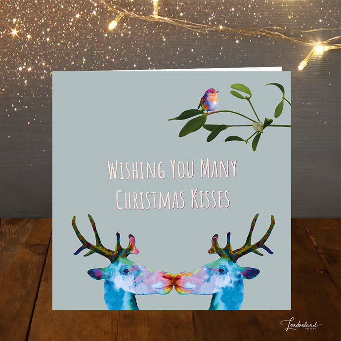 Christmas Wishes & Kisses Christmas Card