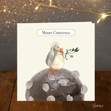 Load image into Gallery viewer, Goose Pudding Christmas Card
