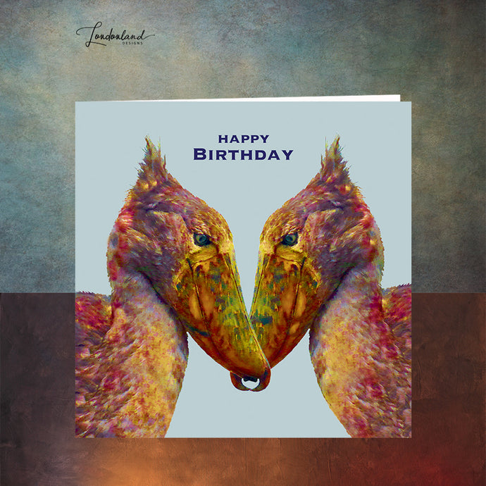 Rainbow Dodo Birthday Card