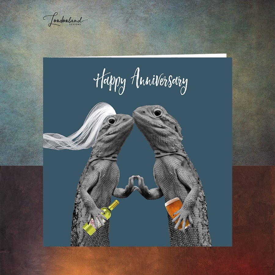 You Old Lizards Anniversary Card