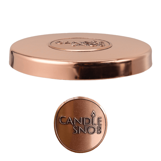 Candle Snob ® - Large Copper Colour Metal Candle Lid
