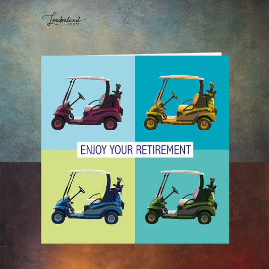 Golf Buggies Retirement Card