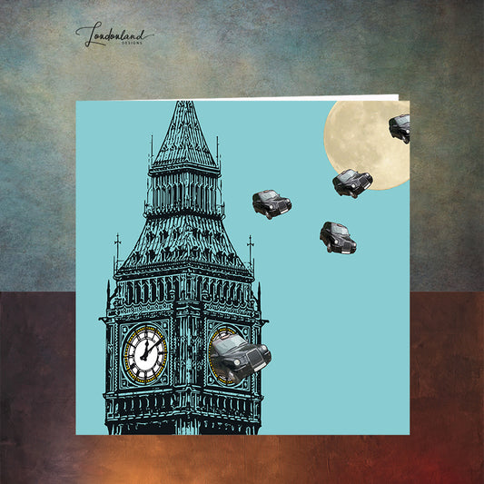 London Black Cabs Designer Greeting Card